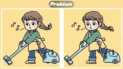 Tes IQ: Ada 3 Perbedaan pada Gambar Wanita yang Sedang Bersih-bersih, Bisakah Kamu Menemukannya?