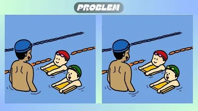 Ilusi Optik: Temukan Tiga Perbedaan Gambar Anak yang Berenang, Orang yang Teliti Menemukannya dalam 15 Detik