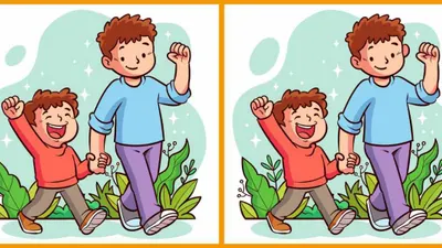Tes IQ: Temukan 3 Perbedaan dalam Gambar Ayah dan Anak untuk Asah Kemampuan Analisamu