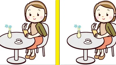 Tes IQ membandingkan dua gambar yang identik.