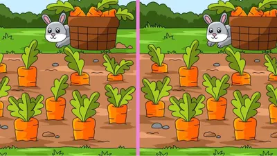 Tes IQ: Temukan 3 Perbedaan di Antara Dua Gambar Kelinci Ini, Ketemu?