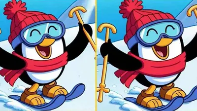 Tes Penglihatan: Yuk Seruan-seruan, Temukan 3 Perbedaan di Gambar Penguin Lucu Ini dalam 12 Detik!