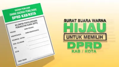 Cara Coblos Surat Suara Pemilu Tahun 2024 yang Sah bagi DPRD Kabupaten/Kota