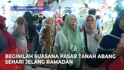 Tangkapan Layar Suasana Pasar Tanah Abang