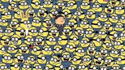 Tes ilusi ini kamu dituntut untuk menemukan tiga pisang yang tersembunyi di antara gambar minion.