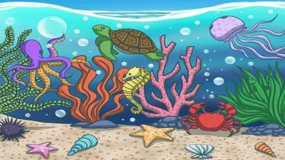 Pada tes IQ ini kamu diminta untuk menemukan seekor ikan yang bersembunyi di antara makhluk laut.