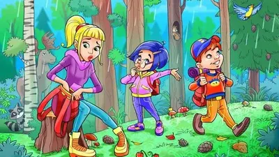 Di tes penglihatan ini, kamu akan diberikan sebuah gambar ilusi optik yang menampilkan kegiatan perkemahan yang ada di hutan.