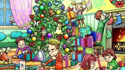 Tes IQ: Bisakah Kamu Menemukan Sinterklas yang Bersembunyi di Pesta Natal dalam Waktu 11 Detik?