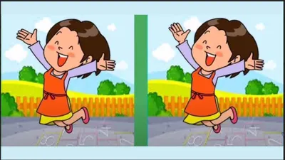 Tes IQ: Fokus Menurun? Temukan 3 Perbedaan pada Gambar Gadis Melompat Senang untuk Tingkatkan Konsentrasi