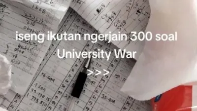 Wow Inilah Tren 300 Soal University War yang Viral di TikTok, Berani Coba Tantangan?