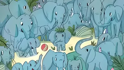 Tes Ilusi Optik: Yakin Bisa Taklukkan Tantangan Ini? Temukan Badak di Antara Gajah dalam Waktu 9 Detik!