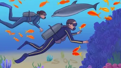 Tes IQ: Cari 4 Kesalahan dari Gambar Bawah Laut Ini, Buktikan Kamu Si Cerdas 