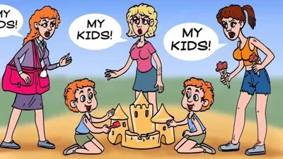 Tes IQ: Uji Skill Detektifmu, Temukan Ibu Kandung dari 2 Anak Tersebut, Bisa? 