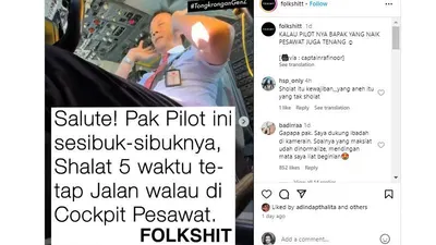 Beda Jauh Dari Elmer Syaherman yang Panen Hujatan, Pilot Satu Ini Viral dan Tuai Decak Kagum Karena Lakukan Hal Ini di Pesawat