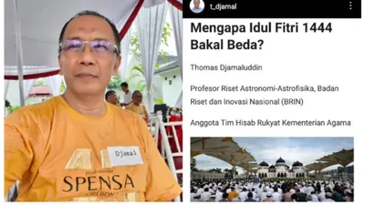 1 Ramadan 1444 H sama tapi 1 Syawal 1444 H beda