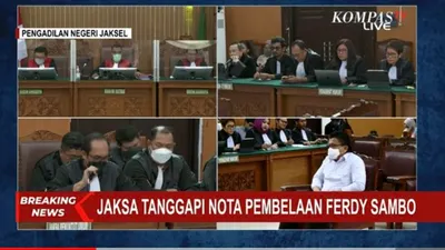 Lengkap Nih, Tanggapan Jaksa atas Pleidoi Ferdy Sambo, Kuat Maruf dan Ricky Rizal: Gak Kuat!