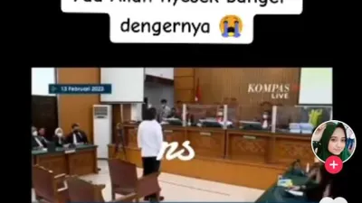 Syarifah Ima Syahab terlihat sedih dan kecewa atas vonis hukuman mati terhadap Ferdy Sambo, idolanya.