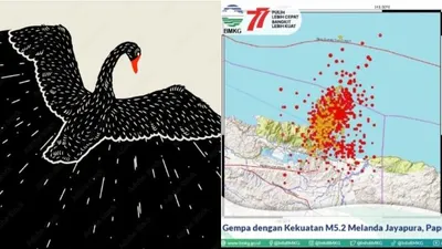 Gempa Jayapura Black Swan