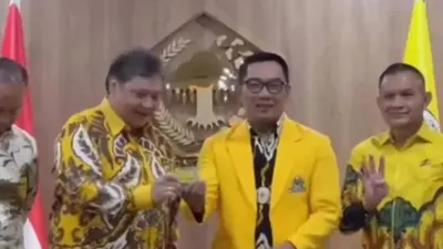 Ridwan Kamil Jadi Waketum Bidang Penggalangan Pemilih, Airlangga: Saya Sudah Ngerti Cara Kerjanya Kang Emil