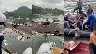 Dampak Gempa M5.4 Jayapura, Restoran Nyemplung Ke Laut