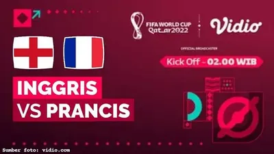 Fakta Menarik dan Link Live Streaming Laga Inggris VS Prancis di Perempat Final Piala Dunia Qatar 2022