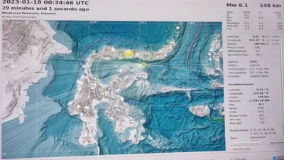 Gempa M6,1 Guncang Lengan Utara Sulawesi dan Luwuk, Warganet: Terasa 2 Kali Goyangan