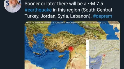 Viral! Gempa Turki M 7,8 Ternyata Telah Diprediksi Peneliti Frank Hoogerbeets 3 Hari Sebelum Terjadi
