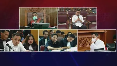 Tatapan Tajam dan Ekspresi Geram Bharada E Atas Keterangan Ferdy Sambo yang Bantah Janjikan Uang Rp 1 Miliar