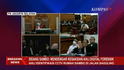 Detik-detik Rekaman CCTV di Hari Pembunuhan Yosua Diputar di Persidangan, Ekspresi Ferdy Sambo Jadi Sorotan