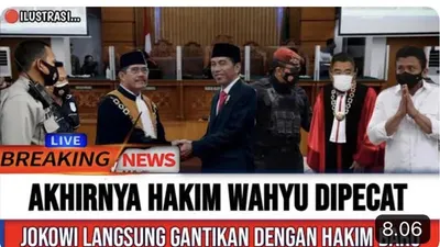 CEK FAKTA! Tak Becus Urus Ferdy Sambo,&nbsp;Hakim Wahyu Dipecat Langsung oleh Jokowi, Benarkah?