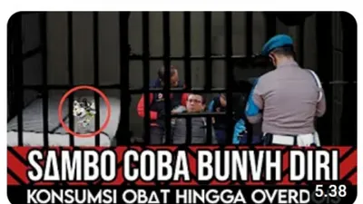 Tangkapan layar video Ferdy Sambo di kanal Warta Informasi