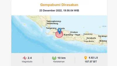 BREAKING NEWS: Lagi Malam Ini, Cianjur Kembali Diguncang Gempa Susulan Magnitudo 2.4