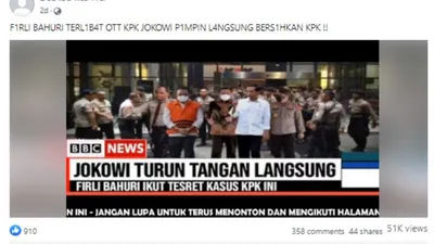 CEK FAKTA: Jokowi Turun Tangan Langsung, Firli Bahuri Ikut Terseret Kasus KPK Ini, Benarkah?