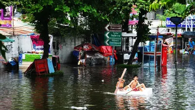 Ilustrasi banjir akibat curah hujan tinggi (pixsabay)