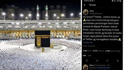 Viral Jemaah Umrah Asal Indonesia Melakukan Pelecehan Seksual di Mekkah, Ini Respon Keluarga (Kolase Masjidil Haram dan Twitter @iniakuhelmpink)