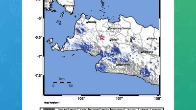 Gempa Bumi Tektonik M 5,0 Guncang Bogor Jawa Barat, Tidak Berpotensi Tsunami