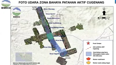 BMKG Sebut Sesar Cugenang Penyebab Gempa Cianjur 5.6 Magnitudo, 1800 Rumah dalam Zona Bahaya dan Harus Direlokasi!
