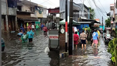 Jakarta Dilanda Banjir di Hari Pertama Tahun 2023, 3 Wilayah di Jakarta Utara Teredam, Begini Kondisinya