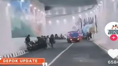 Ada-ada saja Tingkah Laku Warga Depok, Baru Resmikan Underpass Dewi Sartika Malah Dibuat Nongkrong