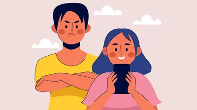 Ilustrasi tanda seseorang sedang cemburu.
