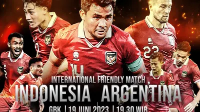 Link Streaming dan Line Up Timnas Indonesia vs Argentina Malam Ini