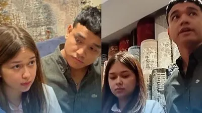 Rebecca  Klopper Memberikan Klarifikasi Didampingi Kekasihnya Fadly Faisal