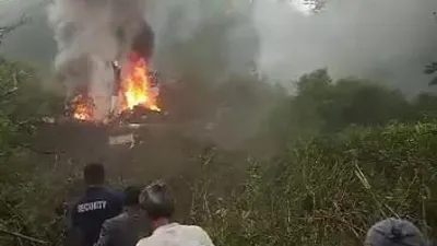 Video adanya helikopter jatuh di Ciwidey, Bandung Minggu, 28 Mei 2023