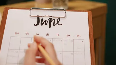Ilustrasi Kalender Juni