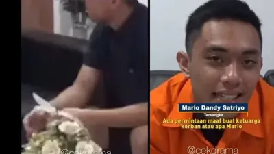 Penampakan Mario Dandy meminta maaf dan bongkar pasang Kabel Ties sebagai borgolnya