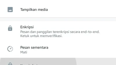 Cara lock chat WhatsApp.