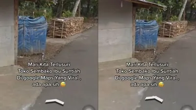 Bikin Geger di TikTok, Bukan Toko Sembako Ibu Suntiah, Tapi Bilik Mandi Terpal Biru, Ada Penampakan Apa?