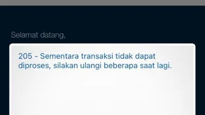 Ilustrasi Mobile Banking BCA Eror