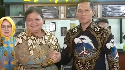 Airlangga Hartarto dan Agus Harimurti Yudhoyono AHY