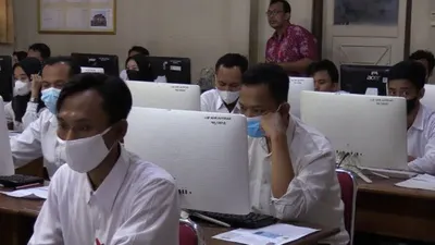 Ilsutrasi ujian SKT PPPK